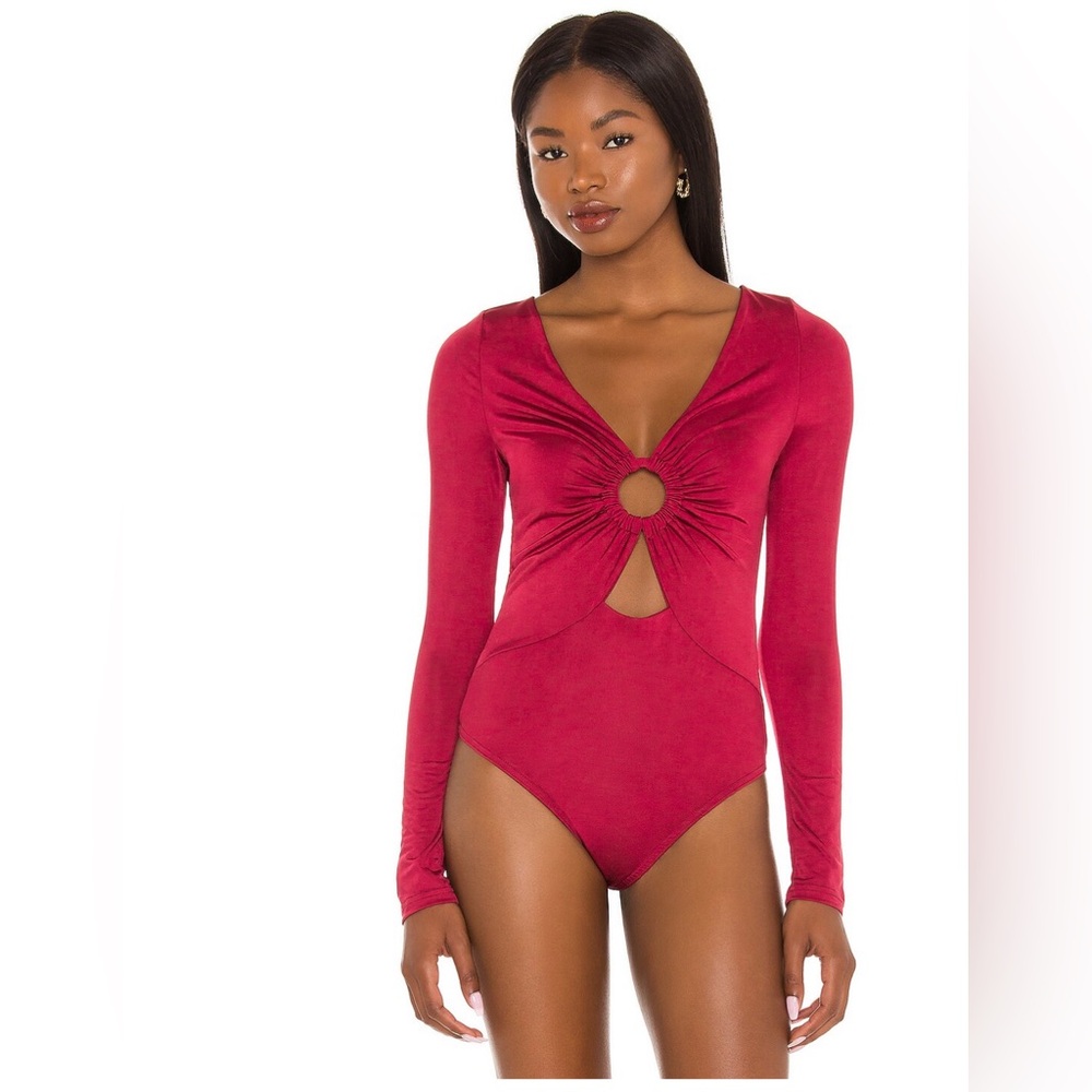 MINKPINK Fez Rushed Ring Bodysuit